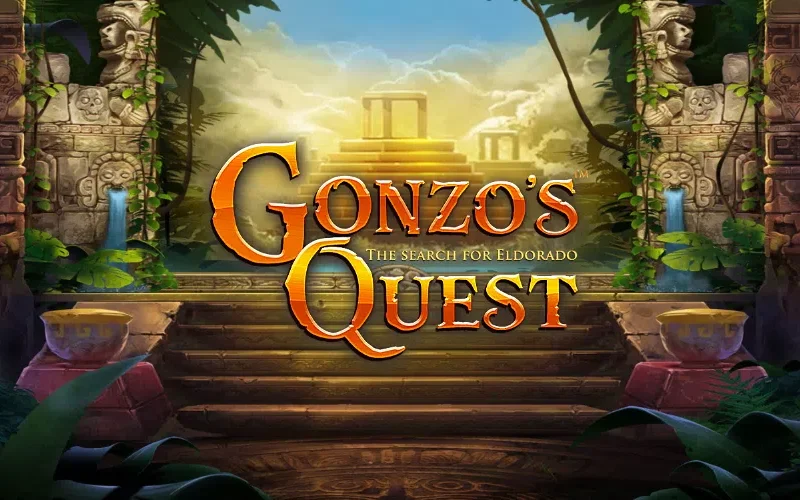 Únete a la búsqueda de tesoros legendarios en la tragamonedas Gonzo's Quest de Melbet.