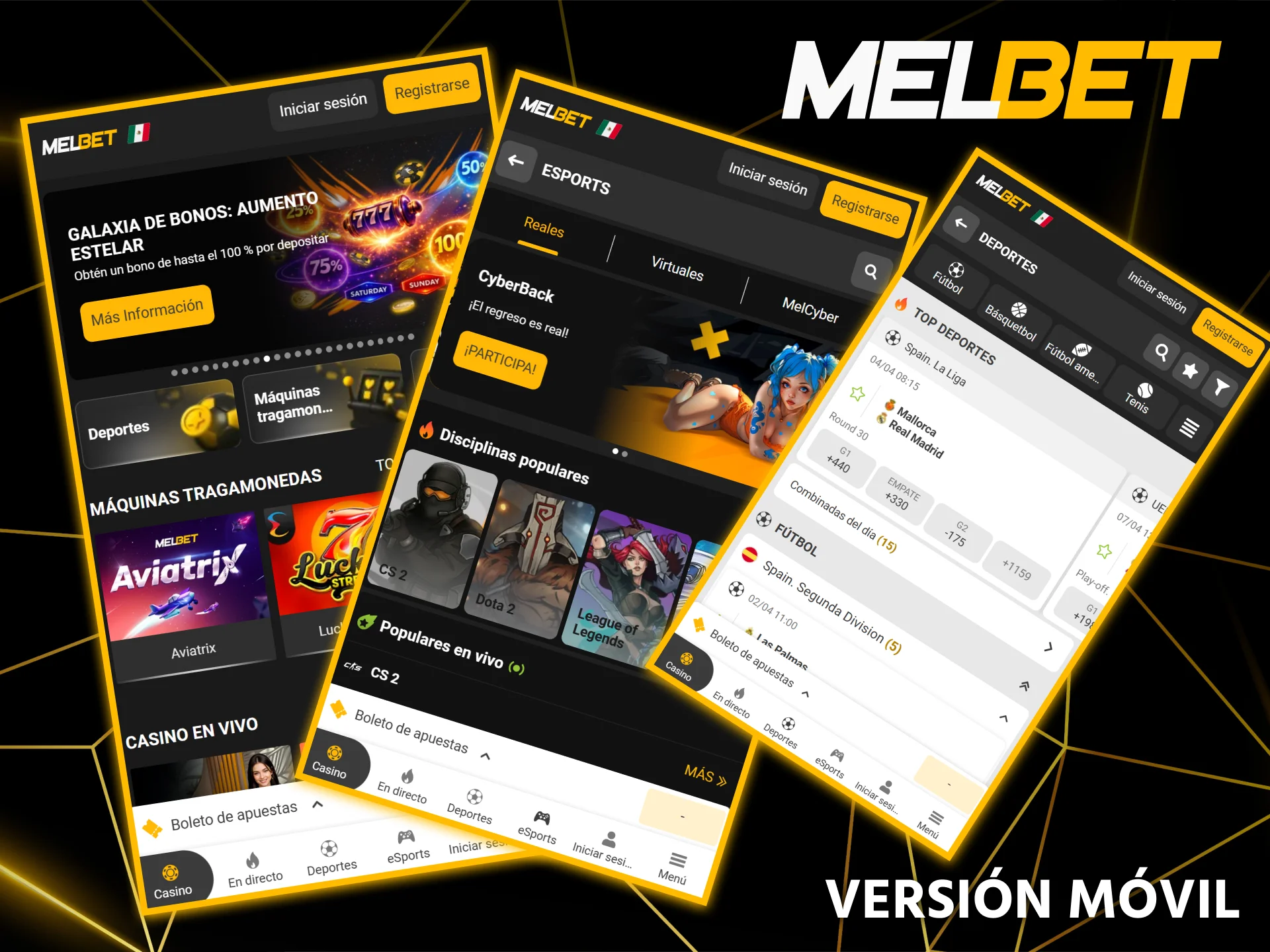 La versión móvil del sitio web de Melbet te permite realizar apuestas desde cualquier lugar.