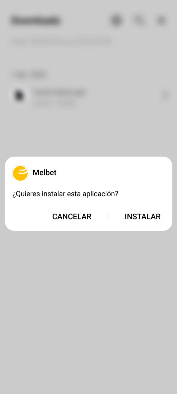 Completa la instalación en unos segundos y prepárate para disfrutar de toda la acción que ofrece Melbet México.
