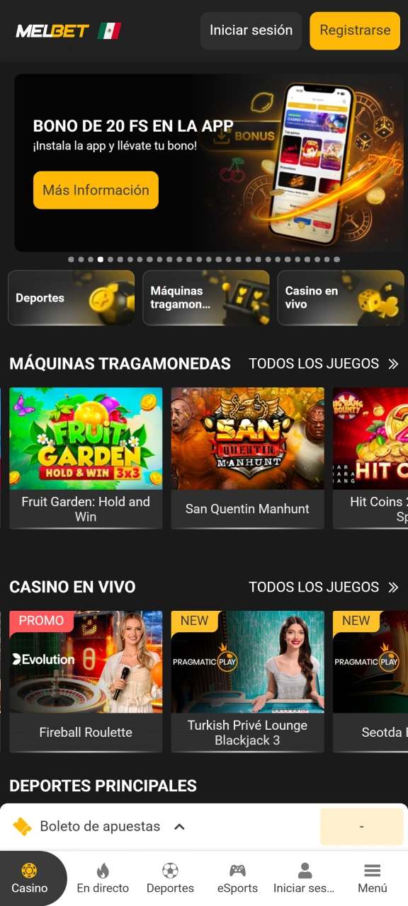 Comience su viaje de apuestas con la aplicación Melbet.